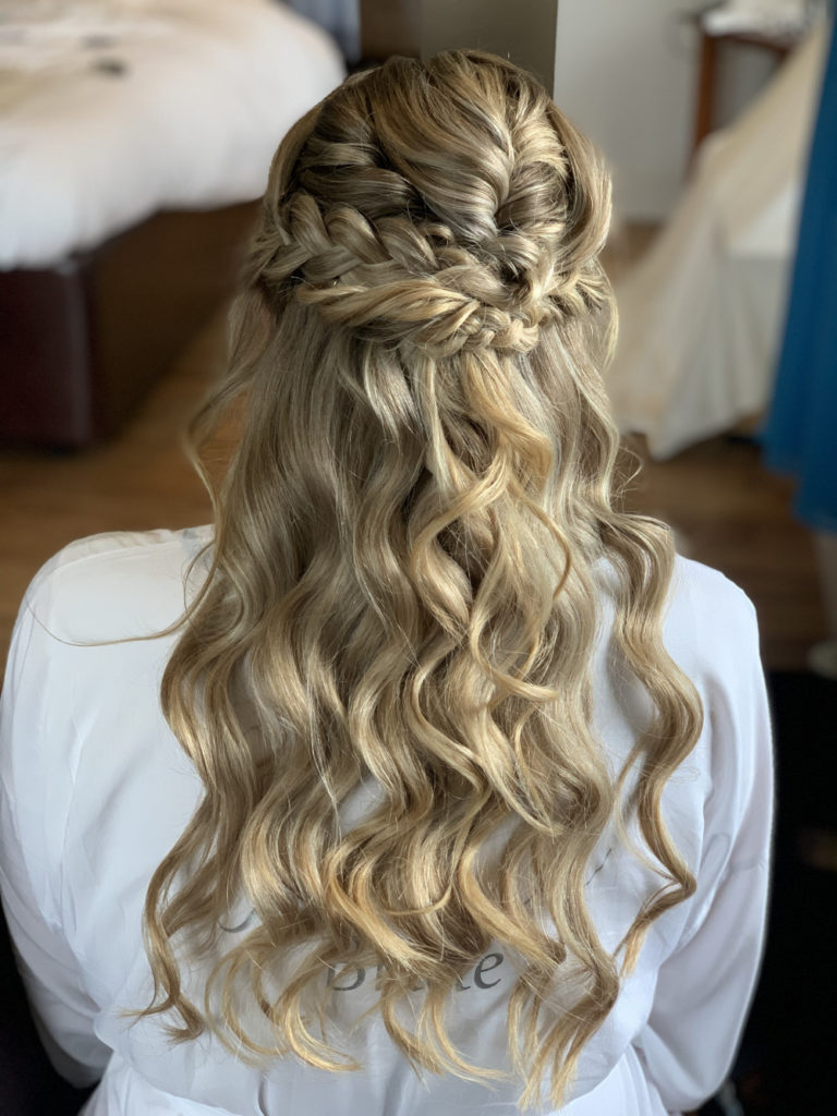 Half-Up With Braided Crown Half-Up With Braided Crown β Winter Formal Hairstyles