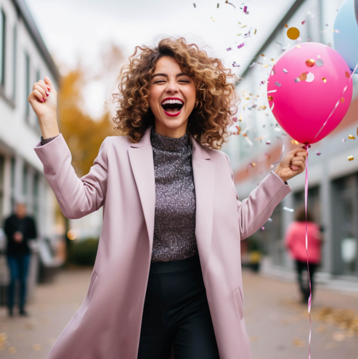 Red Blazer Suit: Vibrant Birthday Party Ensemble — Winter Birthday Outfits