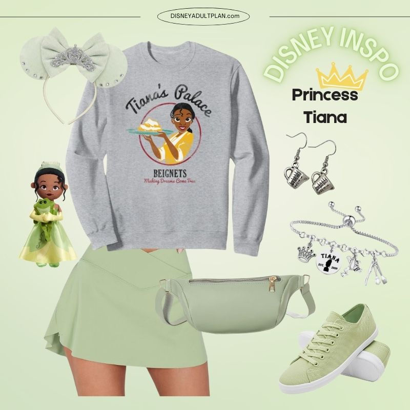Tiana Graphic Sweatshirt with Green Skirt for Casual Disney Style Tiana Graphic Sweatshirt with Green Skirt for Casual Disney Style β Disney Winter Outfits