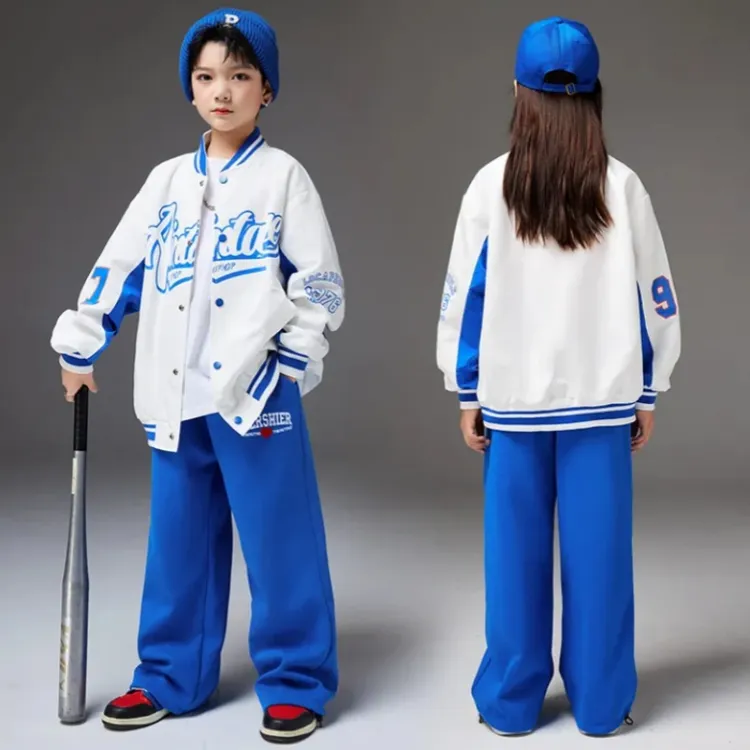 Sporty Bomber Jacket and Wide-Leg Pants Set Sporty Bomber Jacket and Wide-Leg Pants Set β Winter Outfits for Kids
