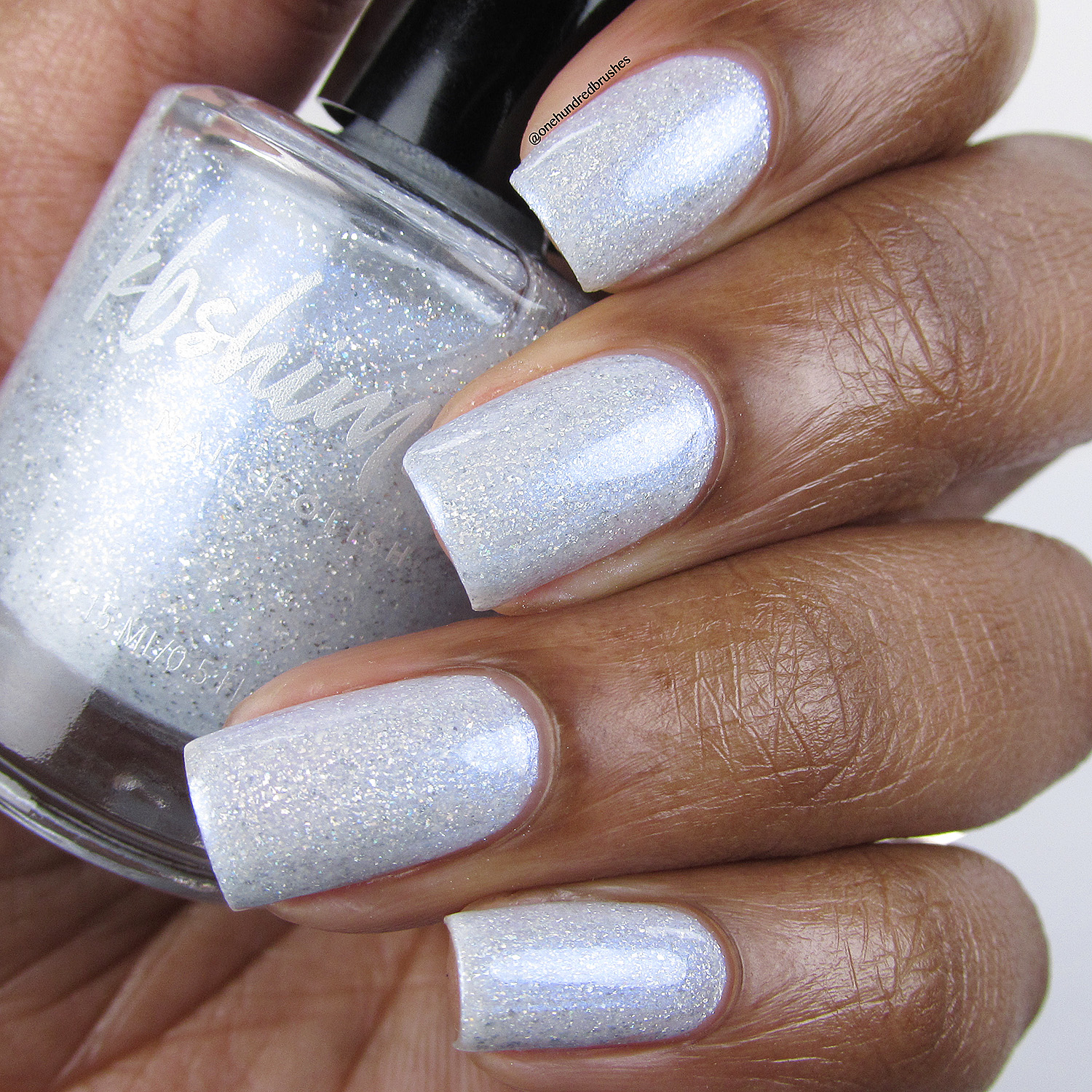 Pale Blue Iridescent Shimmer Squares Pale Blue Iridescent Shimmer Squares β Winter Nails for School