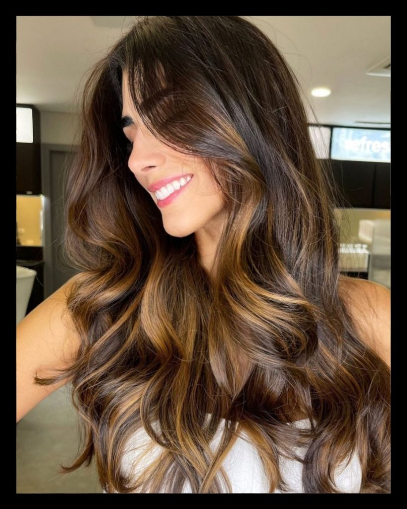 Dark Brown With Golden Blonde Highlights Visual Idea Dark Brown With Golden Blonde Highlights Visual Idea β Chestnut Brown Hair