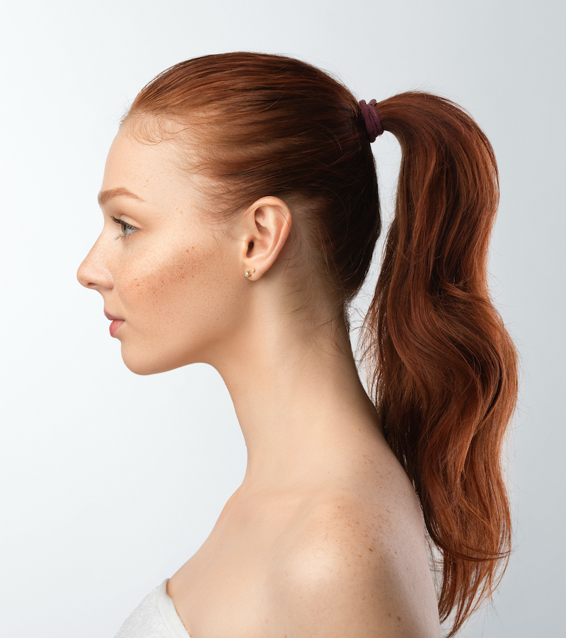 Auburn Ponytail With Loose Curls — Winter Ponytail Hairstyles