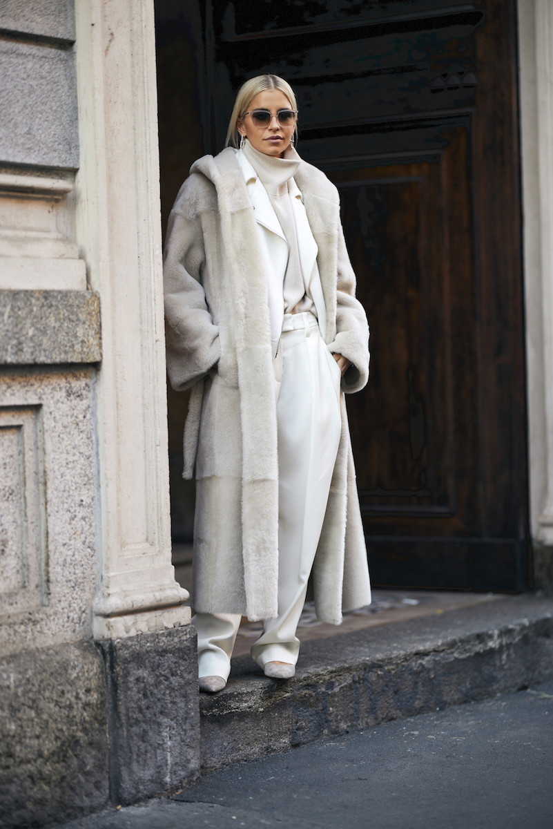 Chic Cream Faux Fur Coat for a Cozy Winter Look — February Outfits
