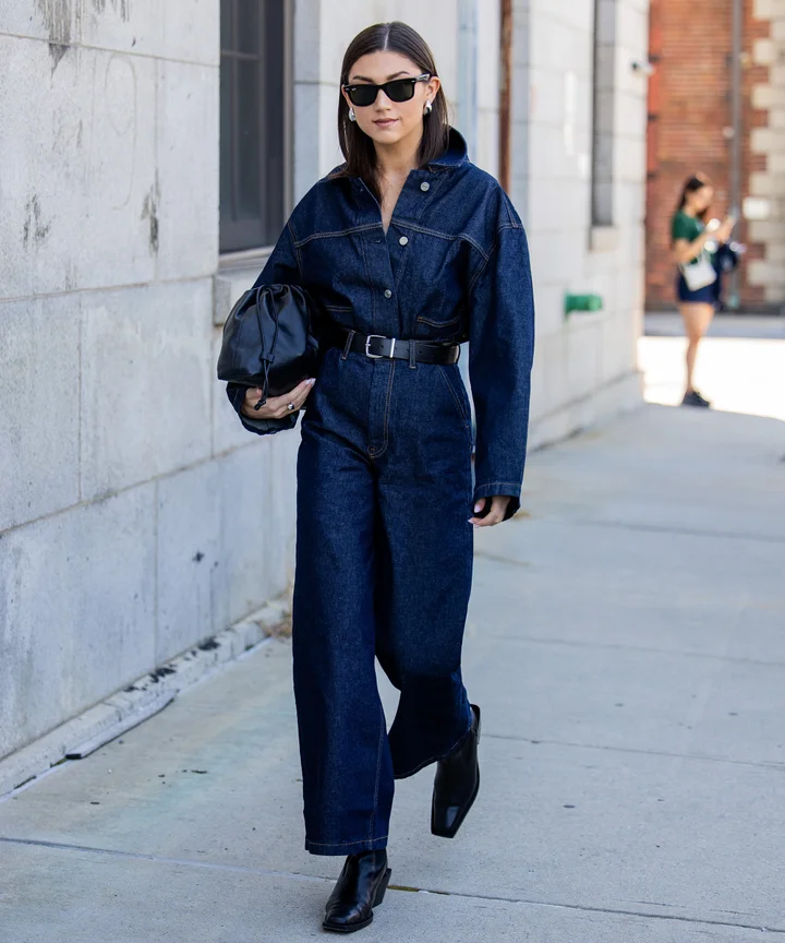 Denim Jumpsuit for a Stylish and Effortless Travel Ensemble — Winter Travel Outfits