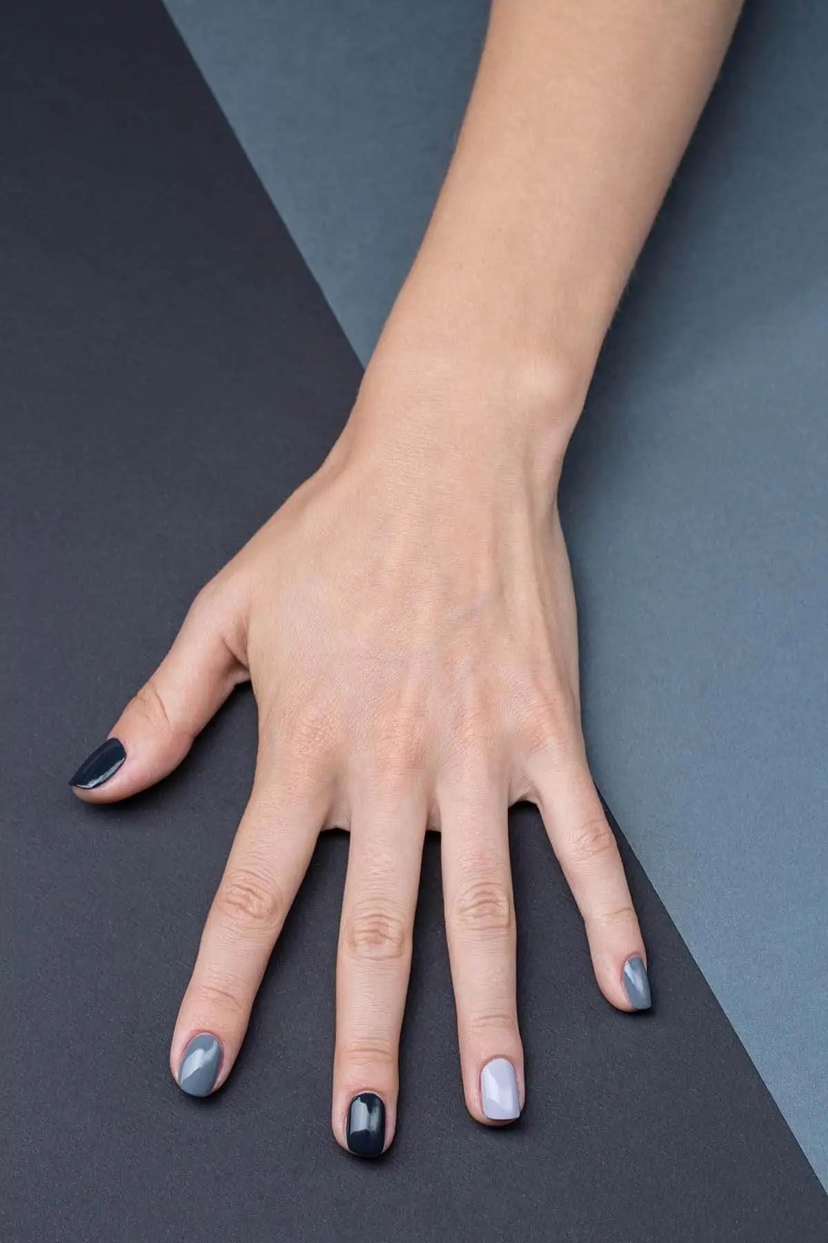 Color Blocking Visual Idea Color Blocking Visual Idea β Winter Nail Colors for Women Over 70