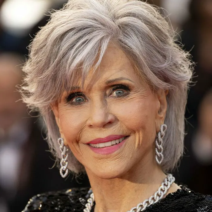 Medium Gray Piecey Short Shag Medium Gray Piecey Short Shag β Winter Hair Colors for Gray Hair
