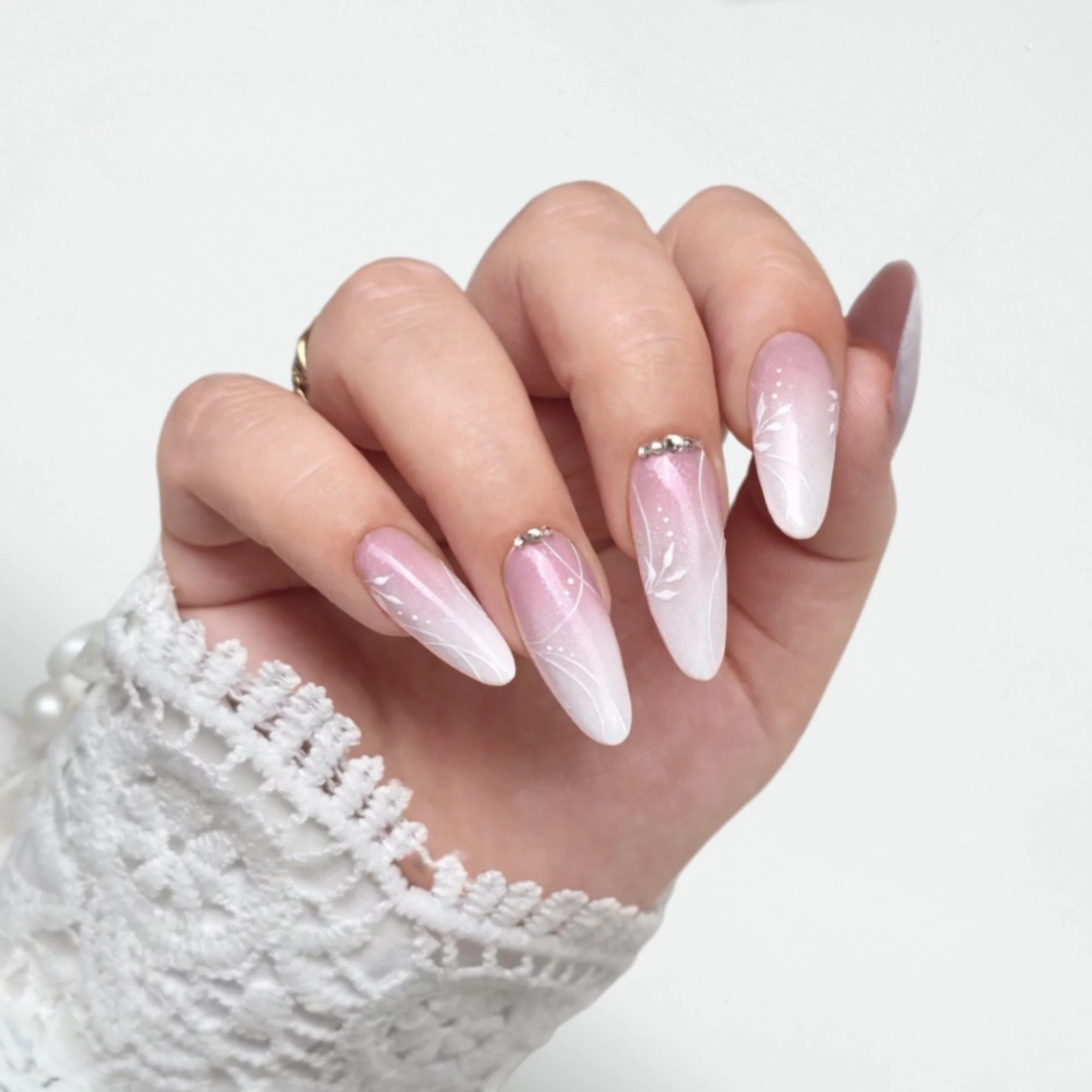 Glossy With Subtle Shimmer Visual Idea — Winter Gel Nail Colors