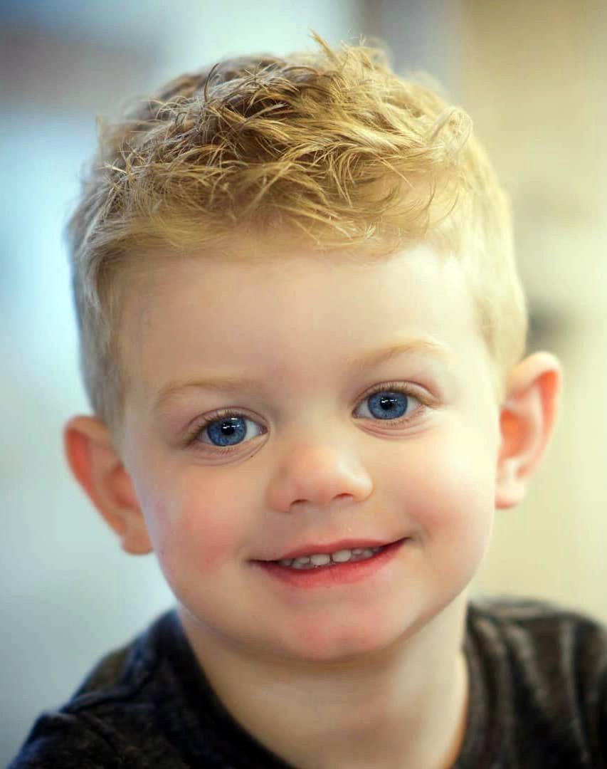 Short Textured Curly Fringe — Winter Haircuts for Boys