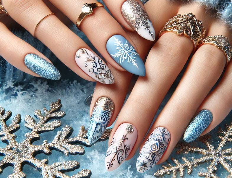 Long Stiletto Visual Idea Long Stiletto Visual Idea β Winter Dip Powder Nails