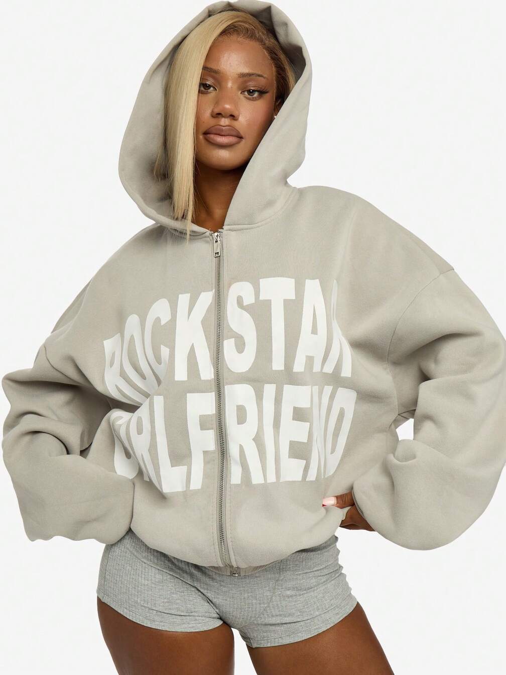 Graphic Streetwear with an Oversized Hoodie and Shorts — Winter Streetwear Outfits