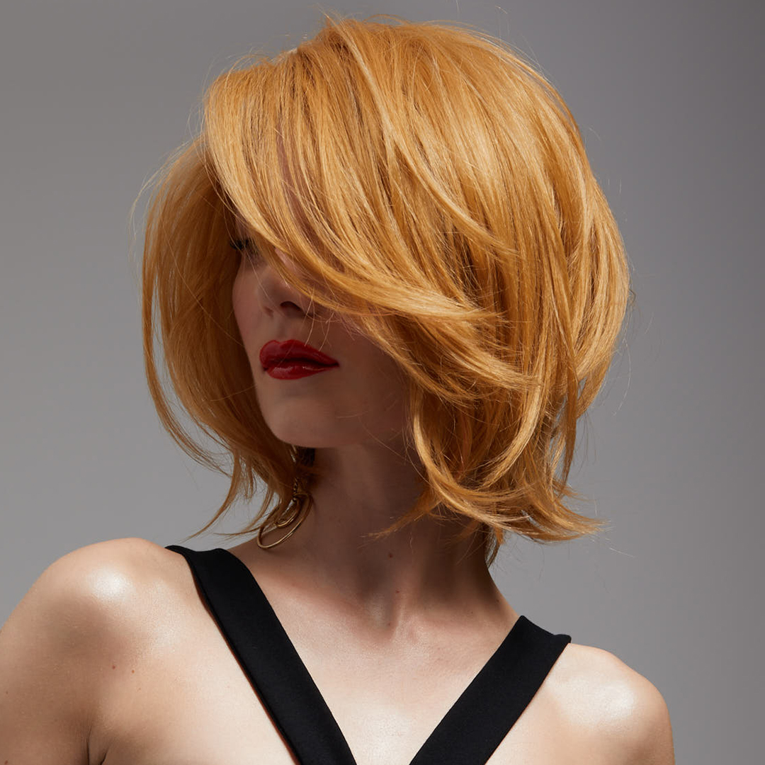 Voluminous Copper Chin Bob Voluminous Copper Chin Bob β Winter Haircuts for Thin Hair