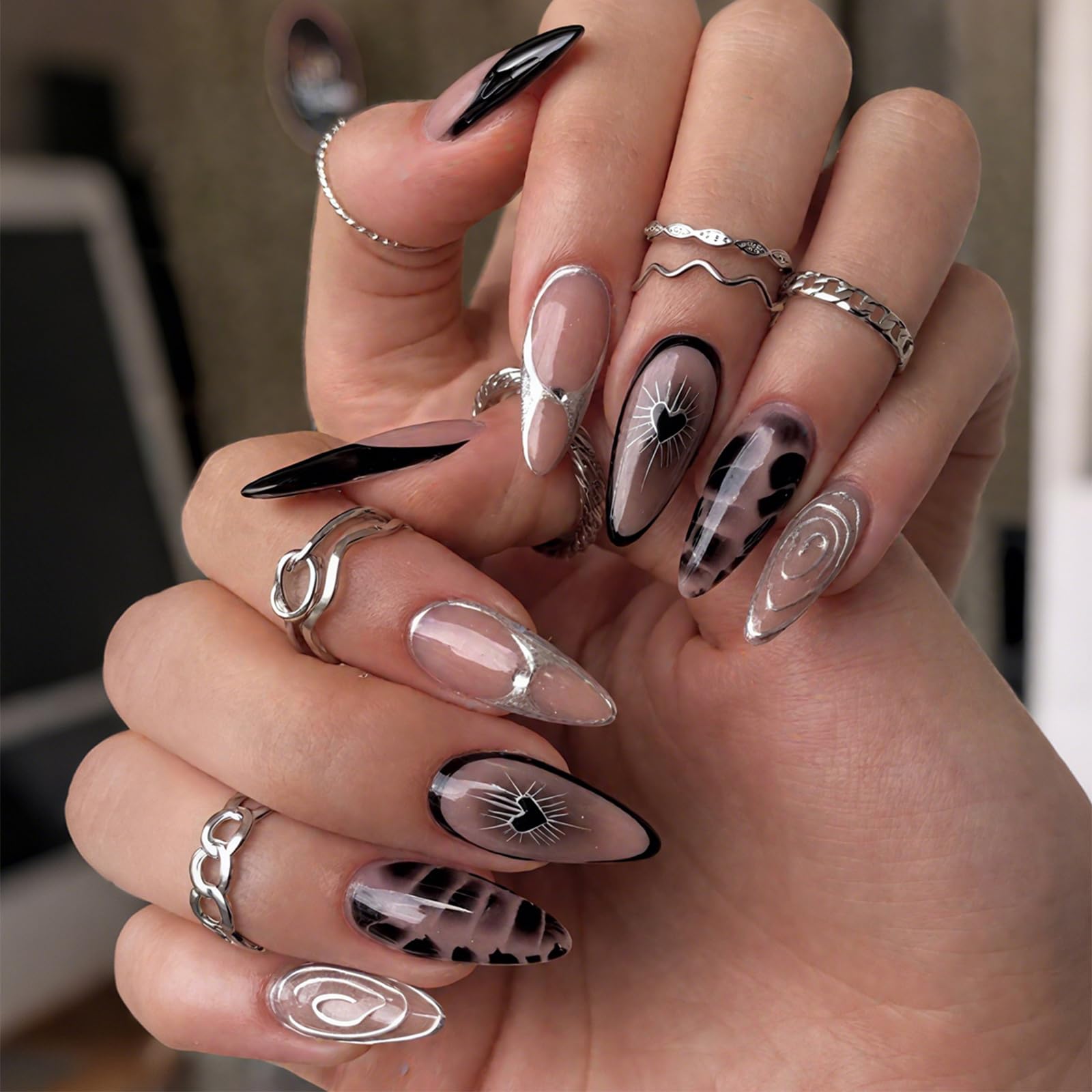 Seamless Pink to White Ombre Coffin Seamless Pink to White Ombre Coffin β Long Winter Nails