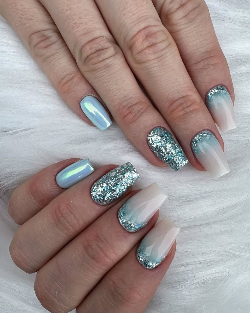 Winter Visual Idea Winter Visual Idea β Long Winter Coffin Nails
