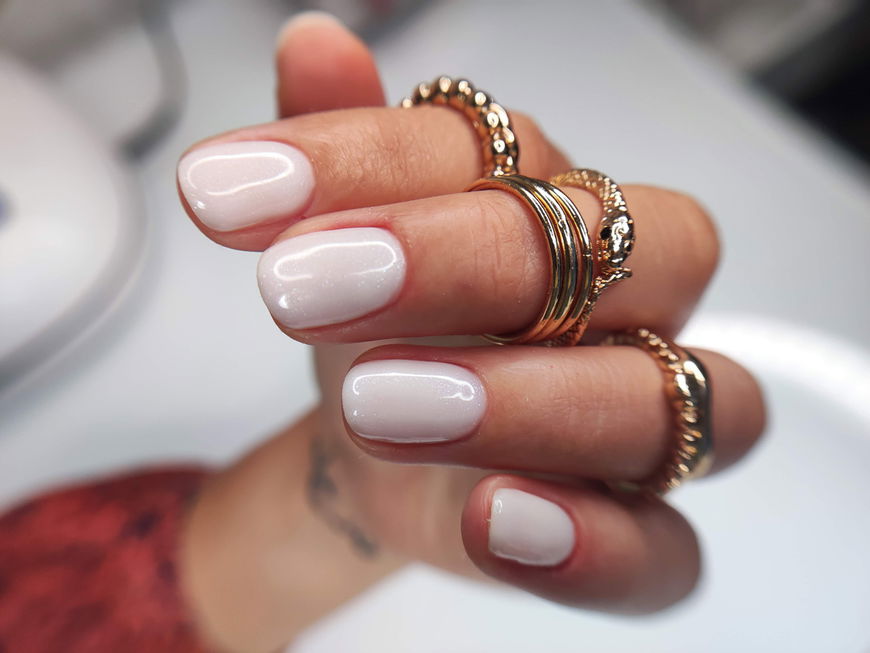None Visual Idea — Natural Winter Nails