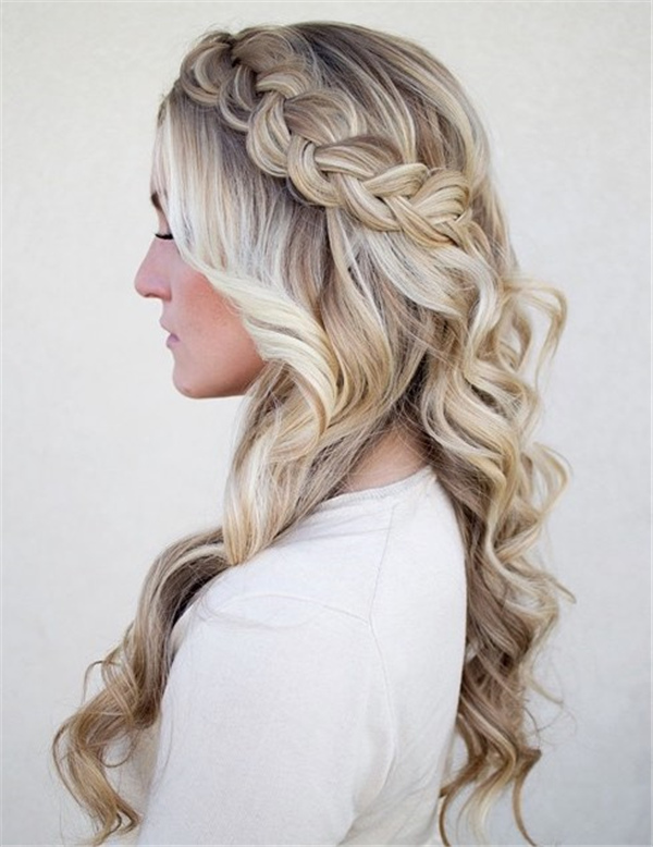 Side Swept Visual Idea — Winter Half Up Half Down Hairstyles