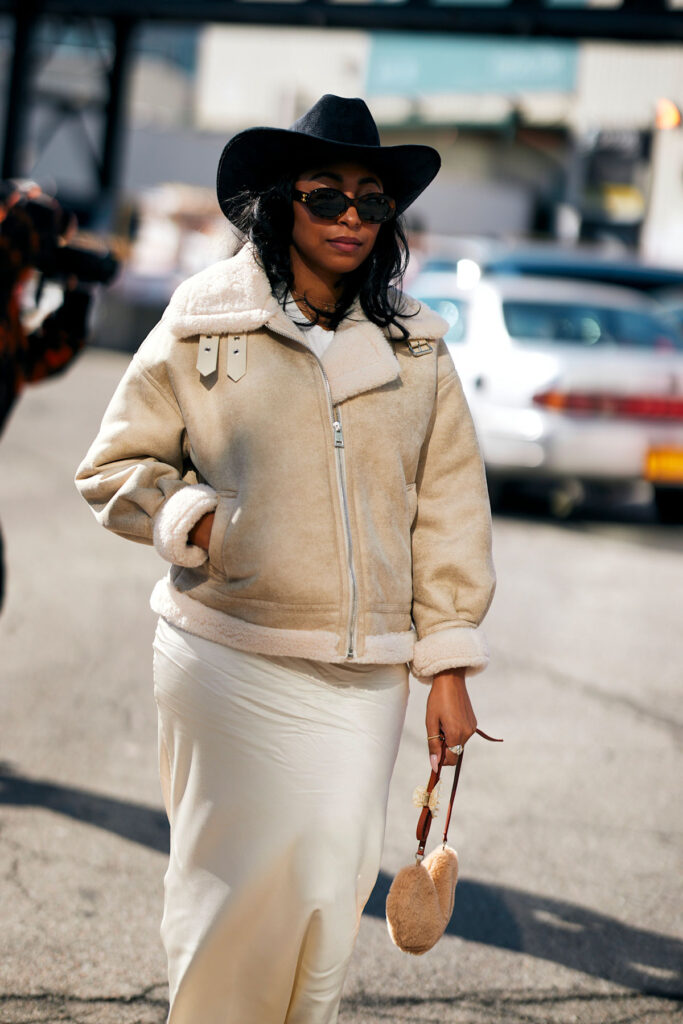 Shearling Moto Jacket with a Western Edge — Western Winter Outfits