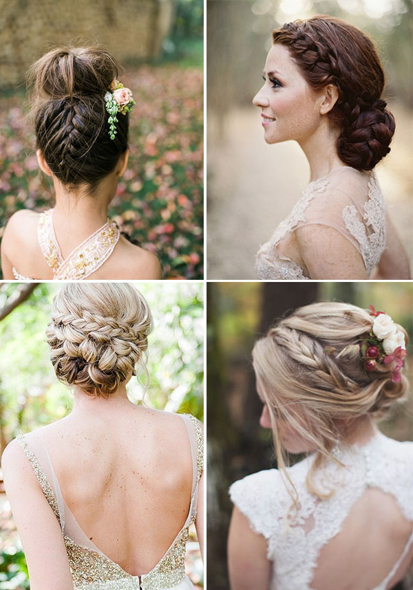 Middle Visual Idea — Winter Wedding Hairstyles