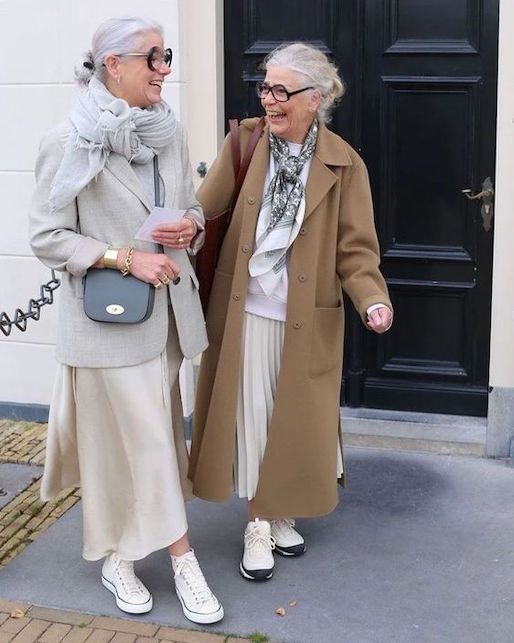 Layered Neutral Tones with Blazer and Pleated Skirt for a Chic Day Out — Winter Outfits for Moms