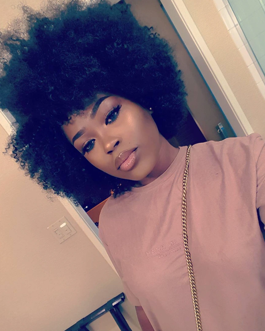 Voluminous Black Afro Voluminous Black Afro β Winter Hairstyles