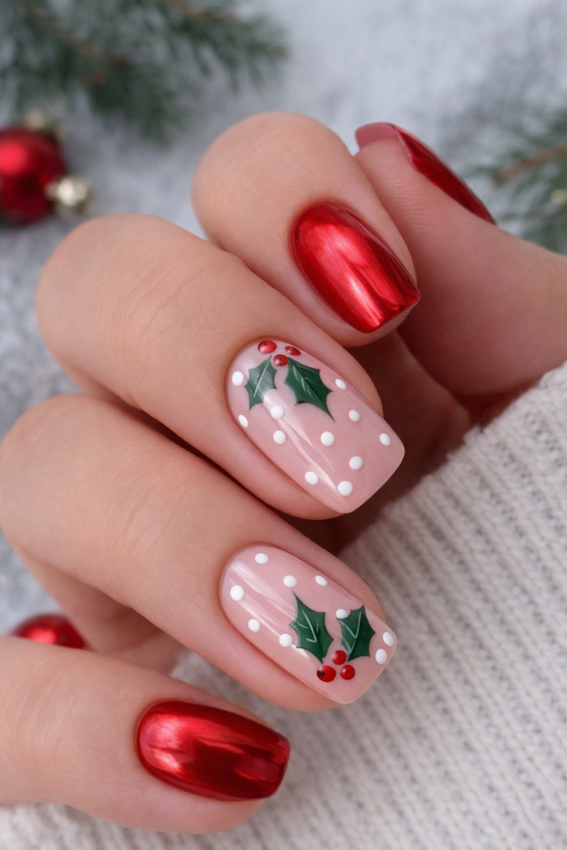 Glossy Pearl Visual Idea Glossy Pearl Visual Idea β Clean Girl Winter Nails