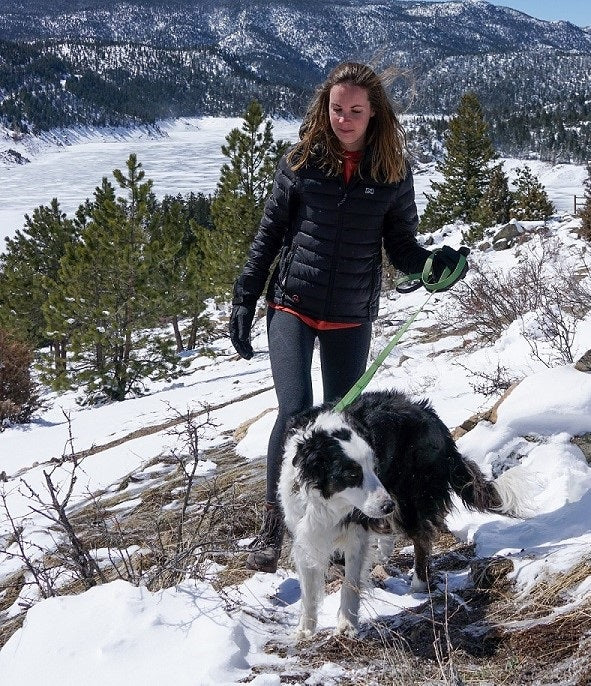 Black Puffer Jacket with Red T-shirt for Snowy Trails Black Puffer Jacket with Red T-shirt for Snowy Trails β Winter Hiking Outfits