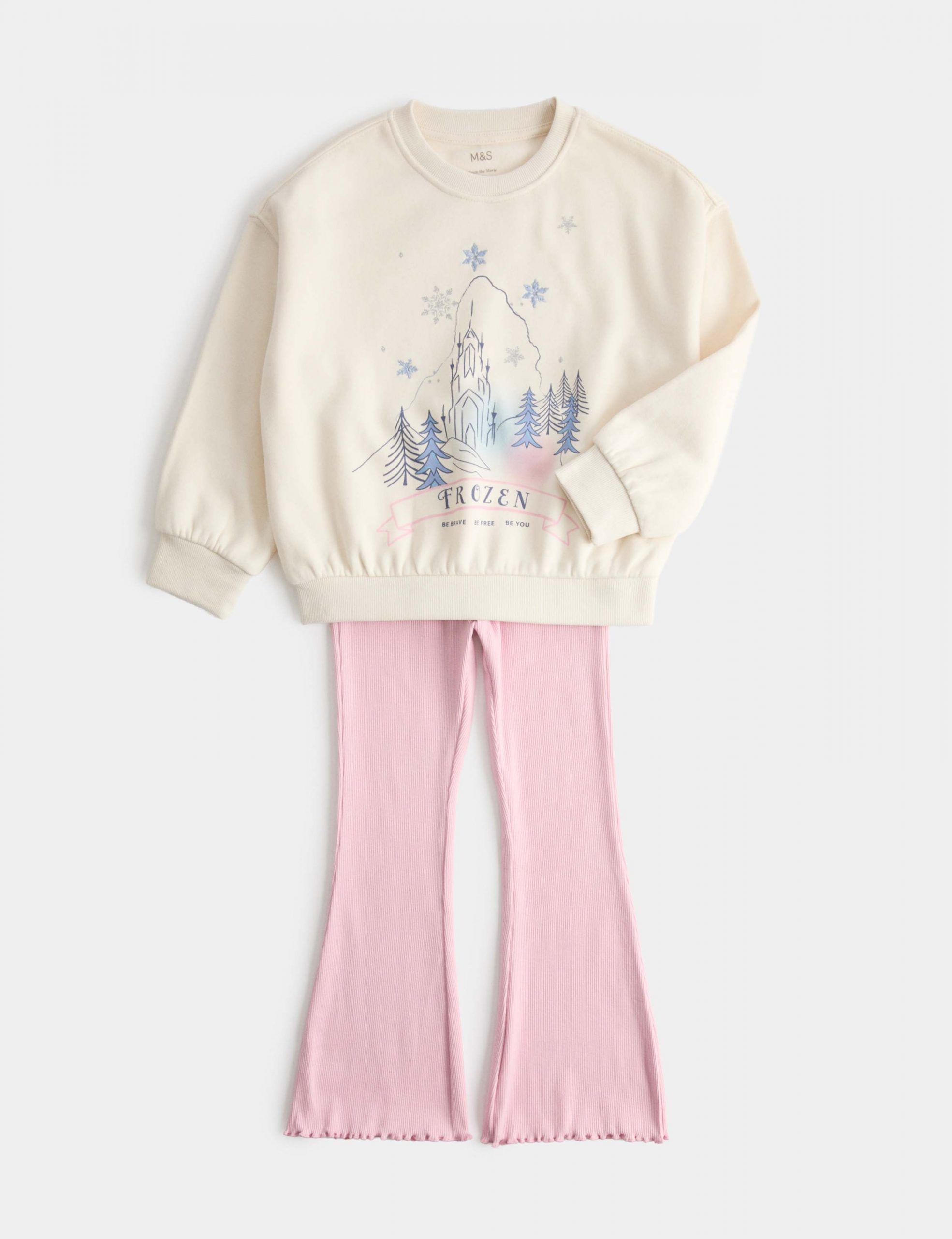 Frozen Graphic Sweatshirt and Flared Pants for Cozy Casual Wear Disney Winter Outfits