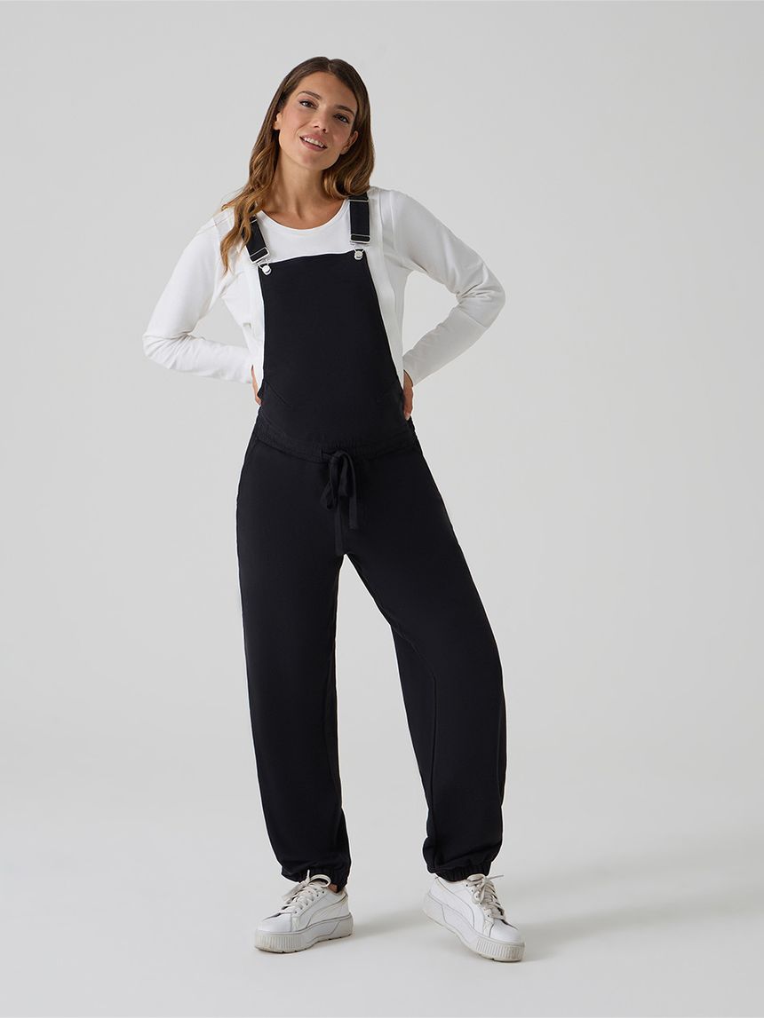 Practical Black Maternity Overalls Practical Black Maternity Overalls β Winter Maternity Outfits