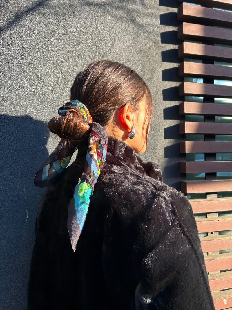Dark Brown Visual Idea Dark Brown Visual Idea β Winter Hairstyles with Scarf