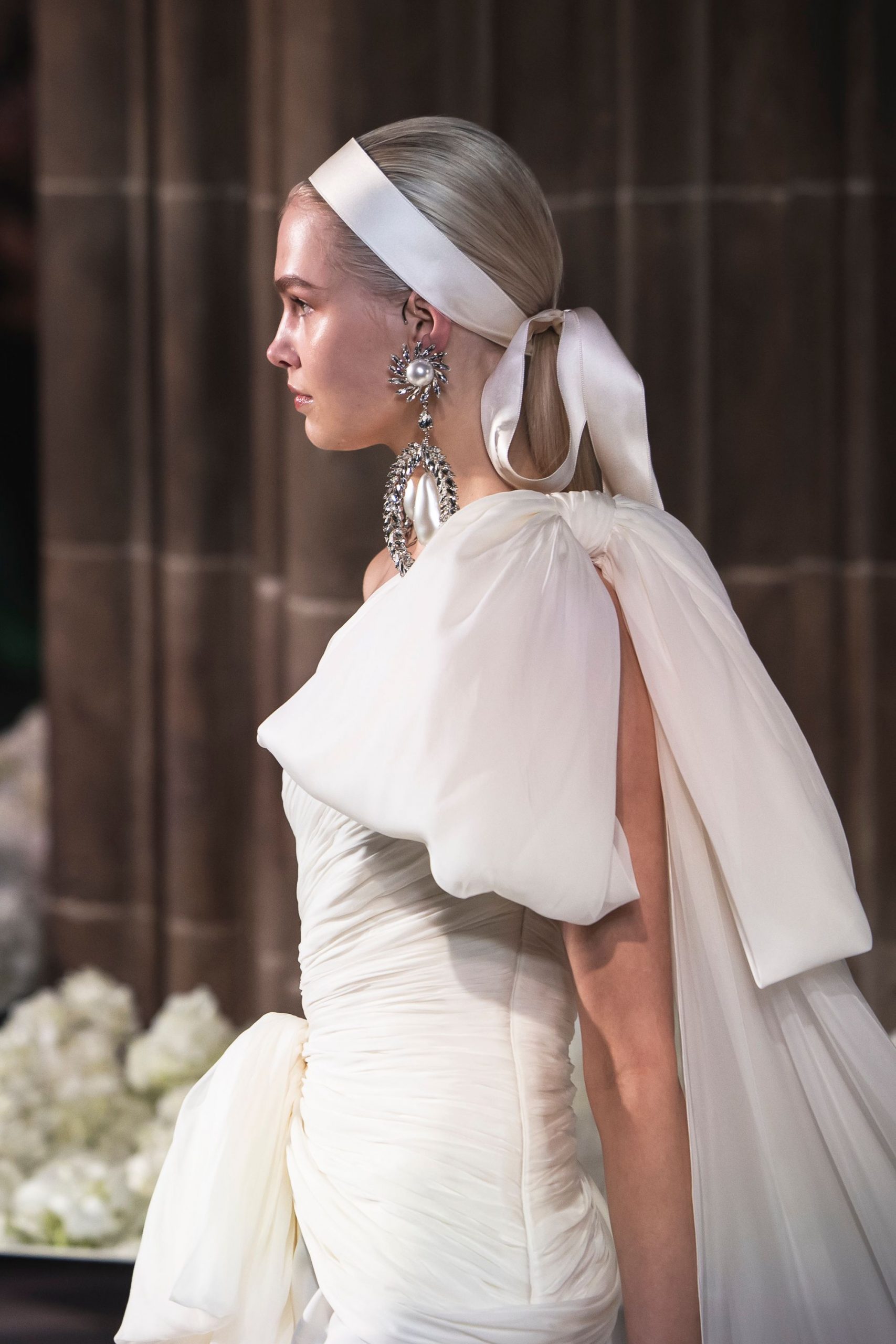 Platinum Blonde Visual Idea — Winter Wedding Hairstyles
