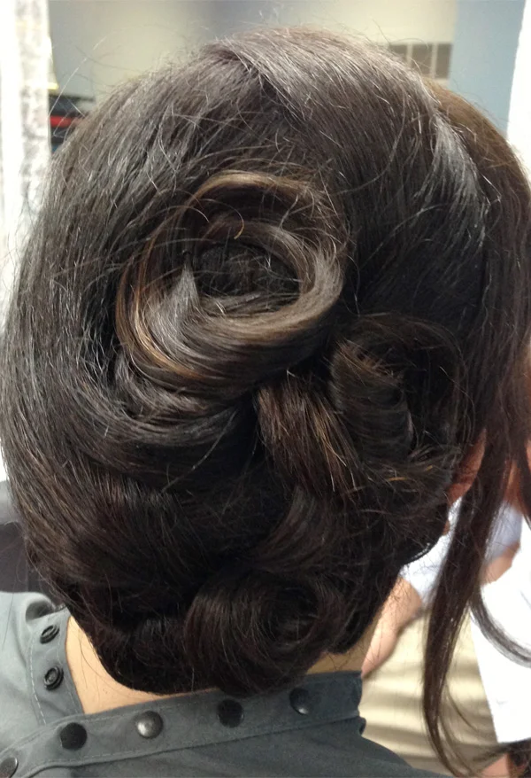 Voluminous Updo With Soft Curls Voluminous Updo With Soft Curls β Winter Formal Hairstyles