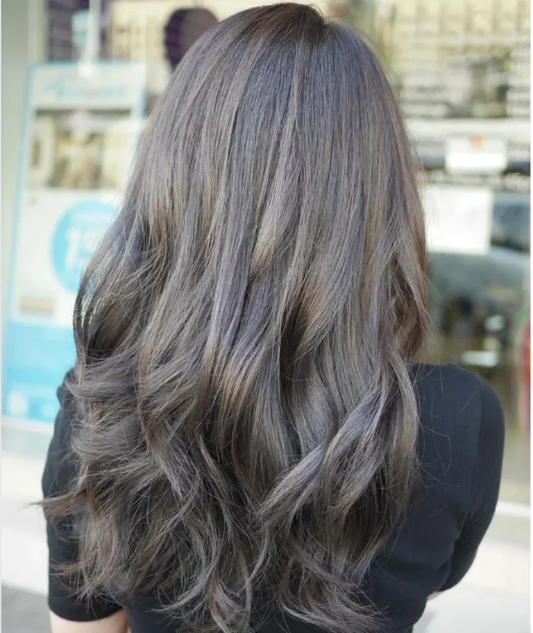 Ash Brown With Violet Undertones — Winter Hair Colors for Brunettes
