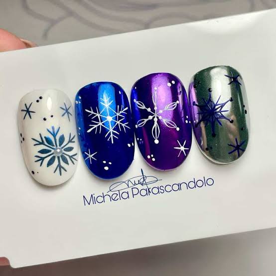 Winter Snowflake Nail Tips Winter Snowflake Nail Tips β Christmas Nail Colors 2026