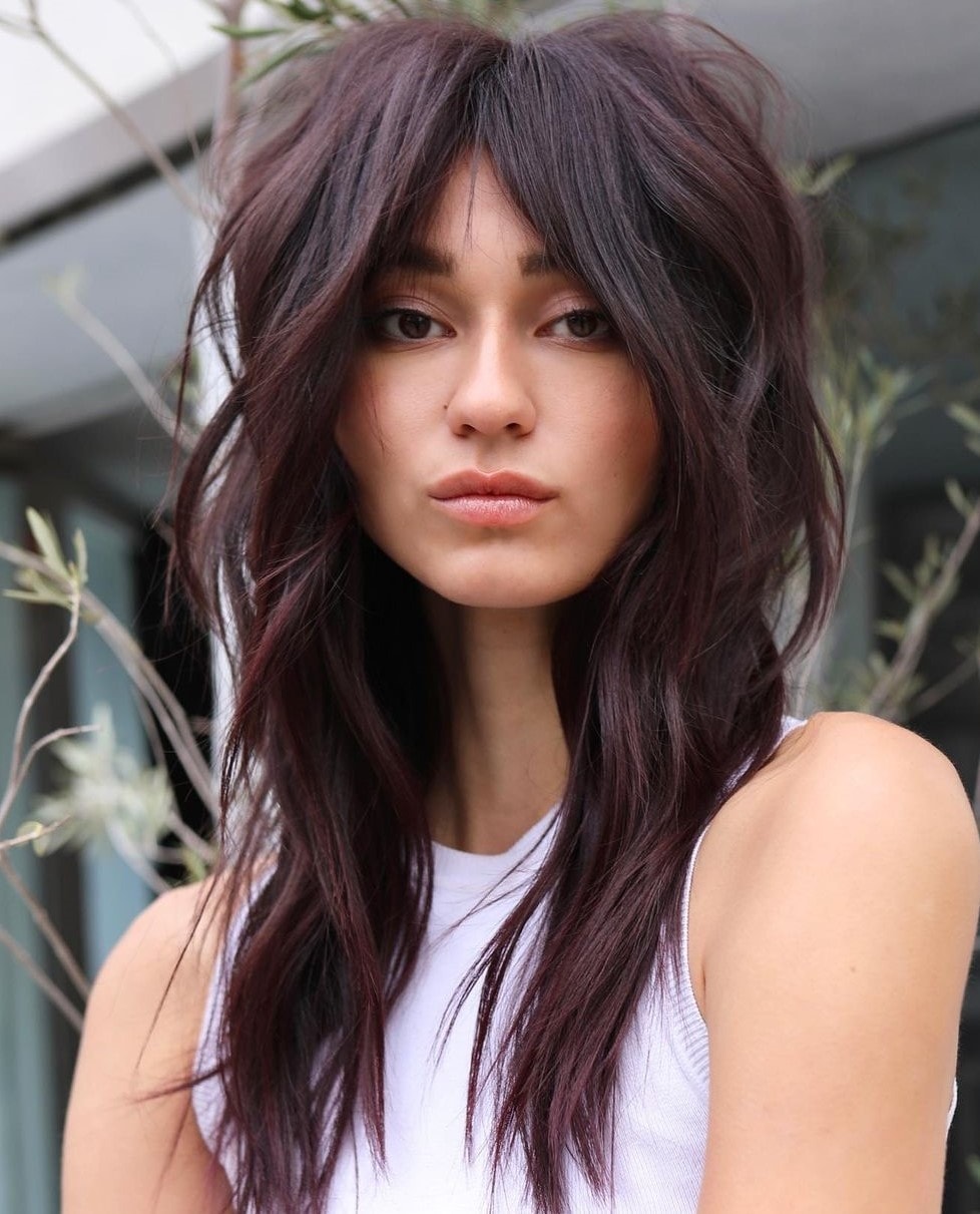 Dark Auburn Short Wolf Cut Dark Auburn Short Wolf Cut β wolf cut hairstyles