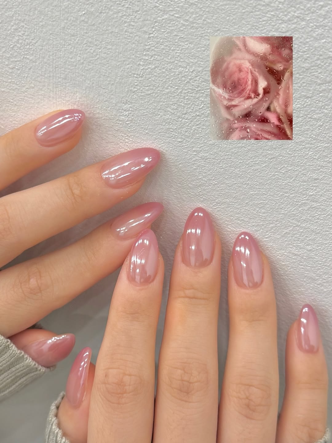 Sheer Pink Iridescent Glazed Tips Sheer Pink Iridescent Glazed Tips β glazed donut nails